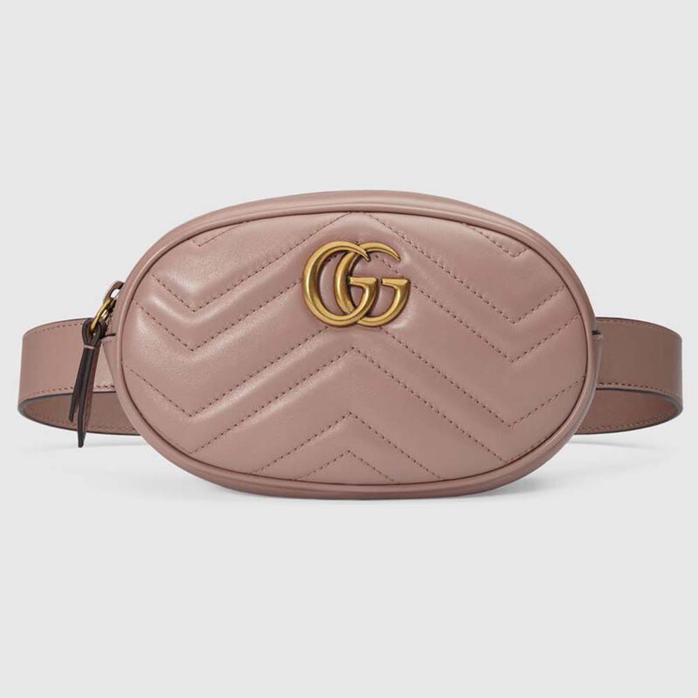 G*u*i gg unisex gg marmont matelassé leather belt bag