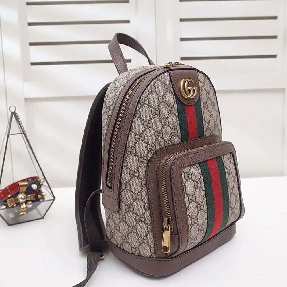 G*u*i gg unisex ophidia gg small backpack-brown
