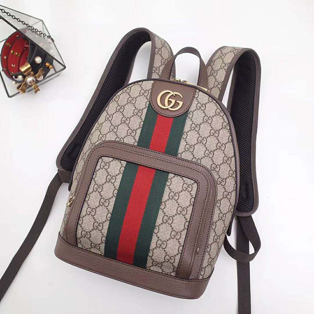 G*u*i gg unisex ophidia gg small backpack-brown