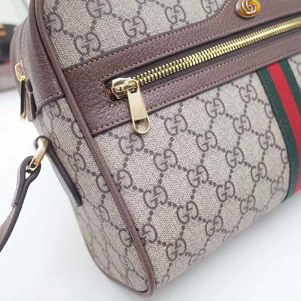 G*u*i gg unisex ophidia gg supreme small shoulder bag-brown