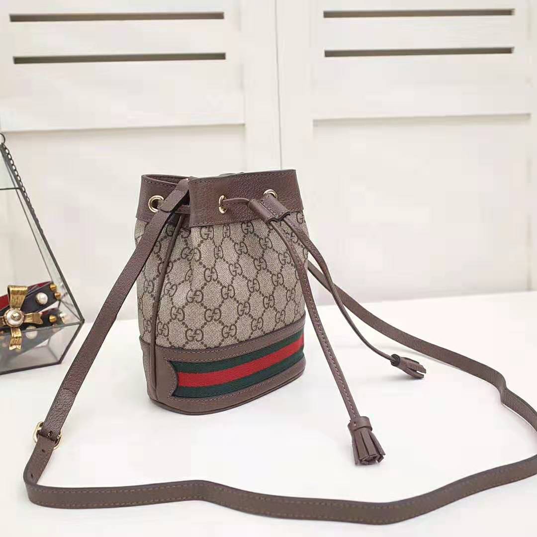 G*u*i gg women ophidia mini gg bucket bag-brown