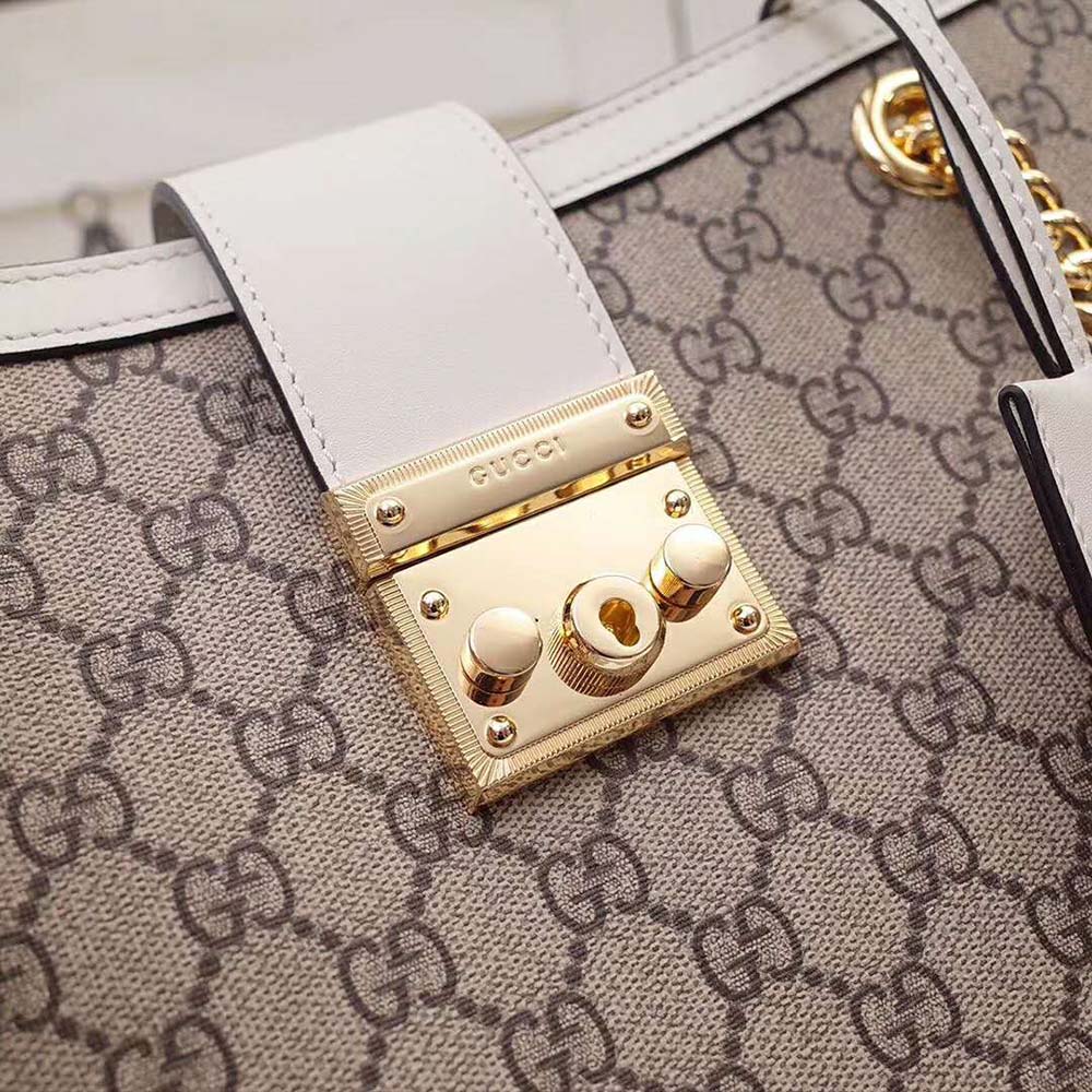 G*u*i gg women padlock medium gg supreme canvas shoulder bag