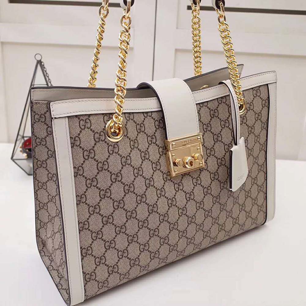 G*u*i gg women padlock medium gg supreme canvas shoulder bag