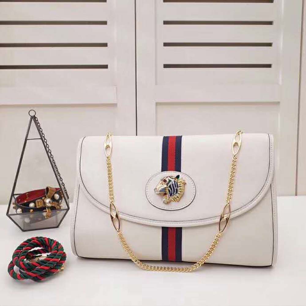 G*u*i gg women rajah medium shoulder bag-white