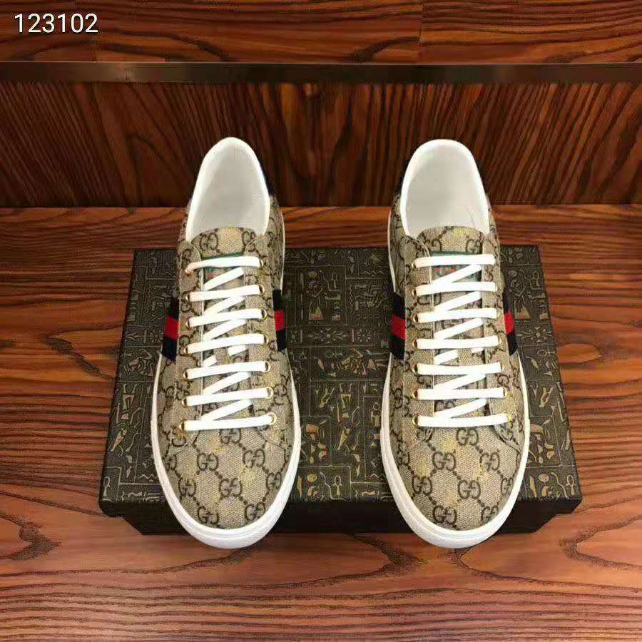 G*u*i men ace gg supreme bees sneaker-brown