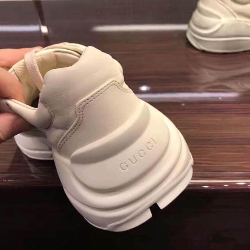G*u*i unisex rhyton G*u*i logo leather sneaker-beige