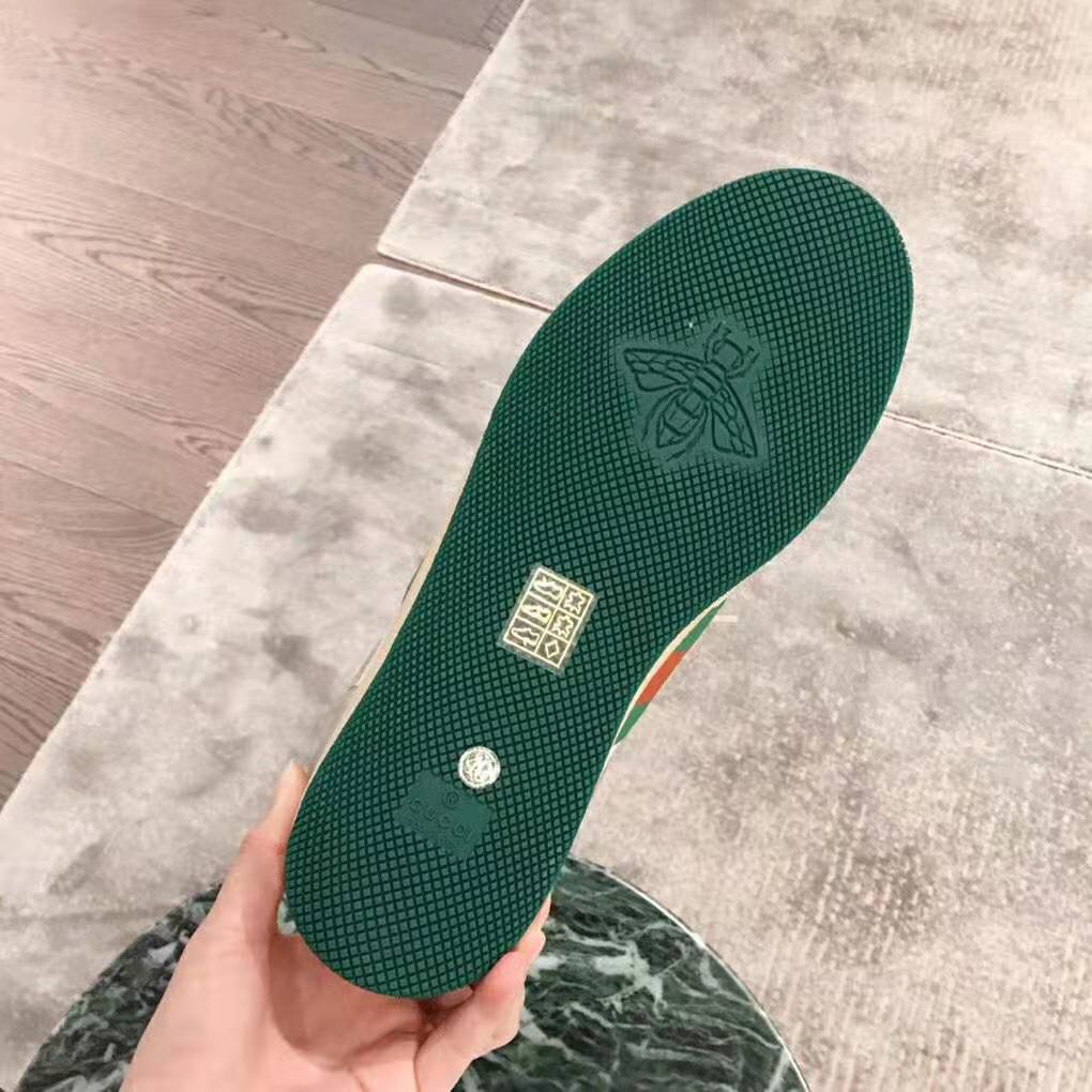 G*u*i unisex screener leather sneaker 3cm height-green