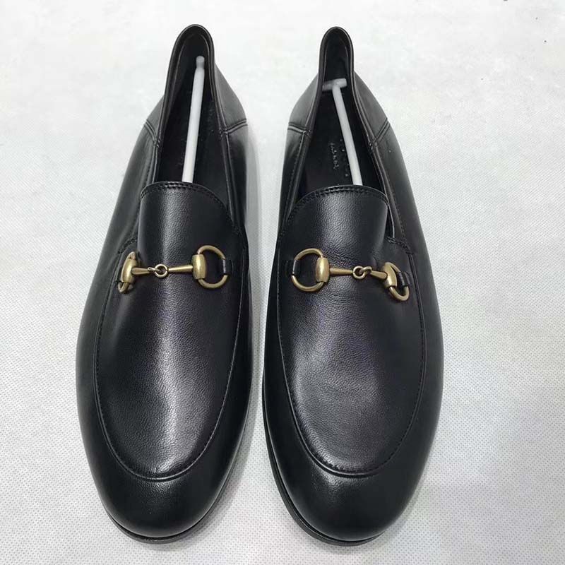 G*u*i women brixton leather horsebit loafer-black