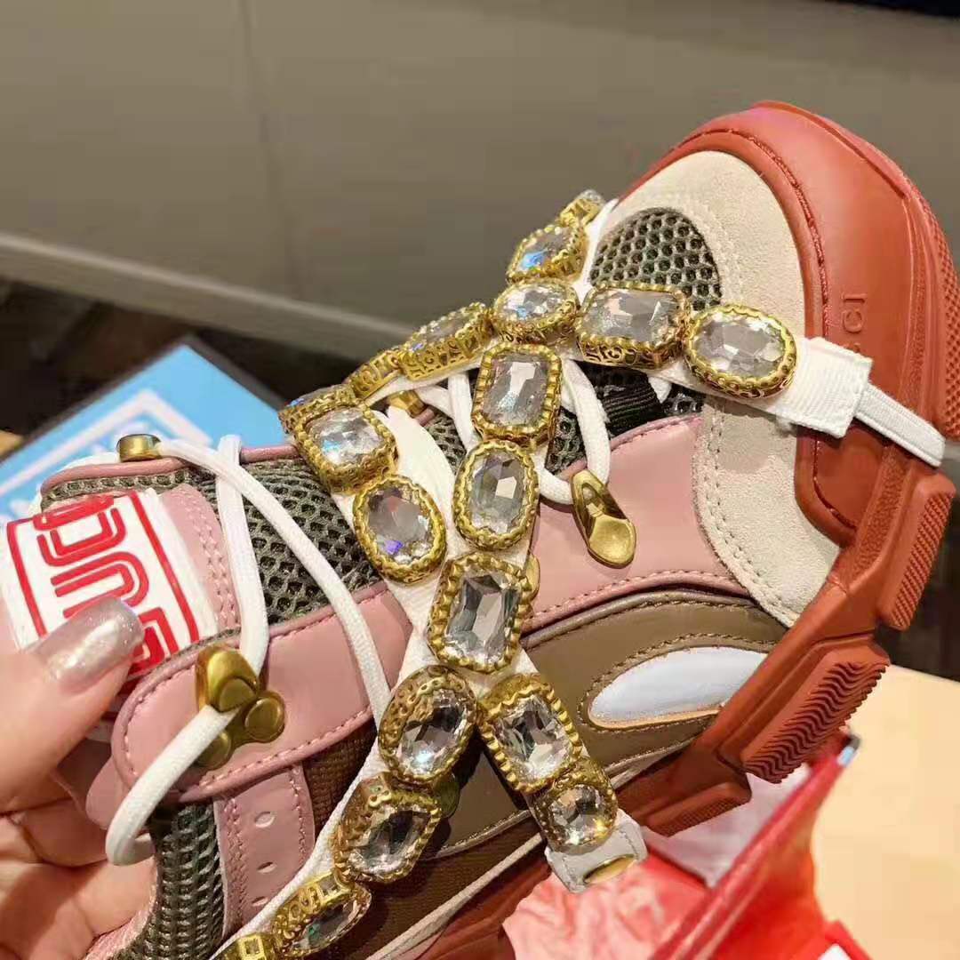 G*u*i women flashtrek sneaker 5.6cm height-pink