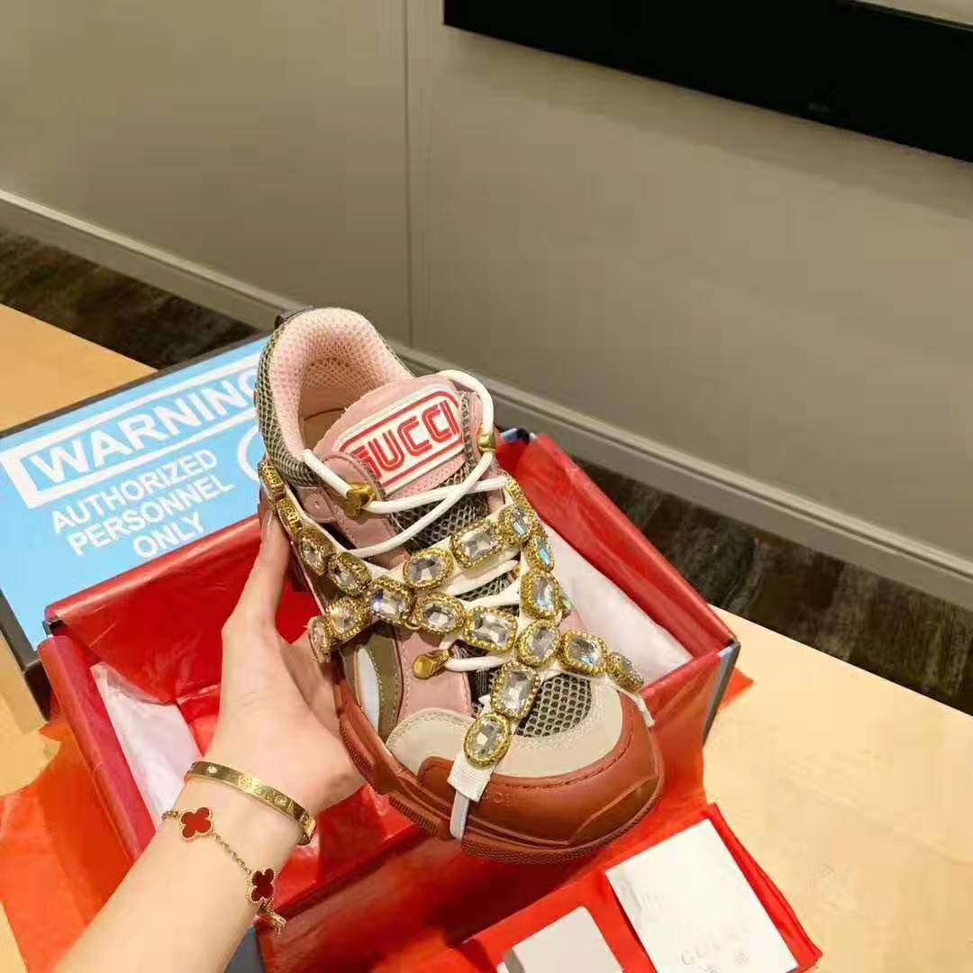 G*u*i women flashtrek sneaker 5.6cm height-pink