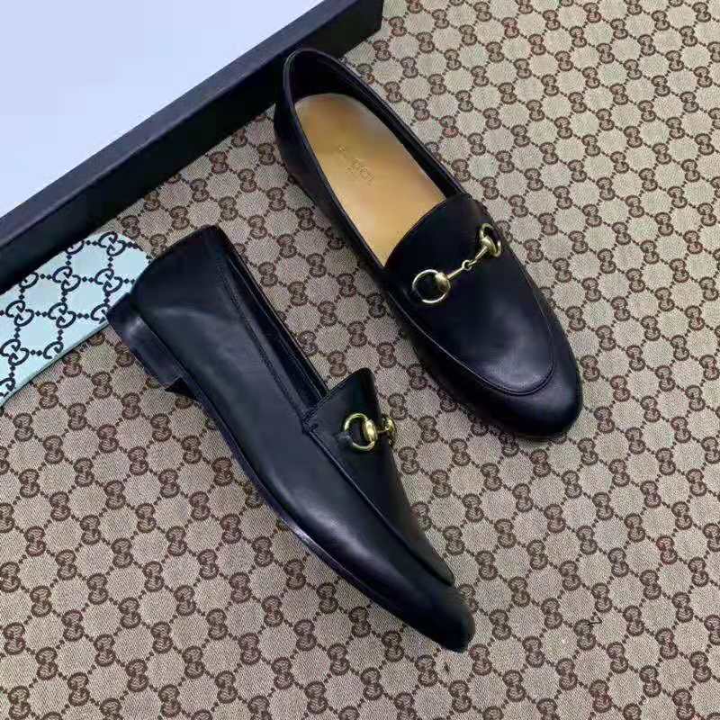G*u*i women G*u*i jordaan leather loafer 1.27cm heel-black