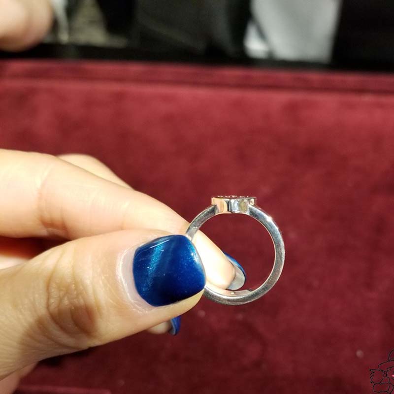 G*u*i women heart ring with G*u*i trademark jewelry sliver