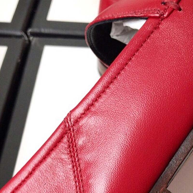 G*u*i women jordaan leather loafer red