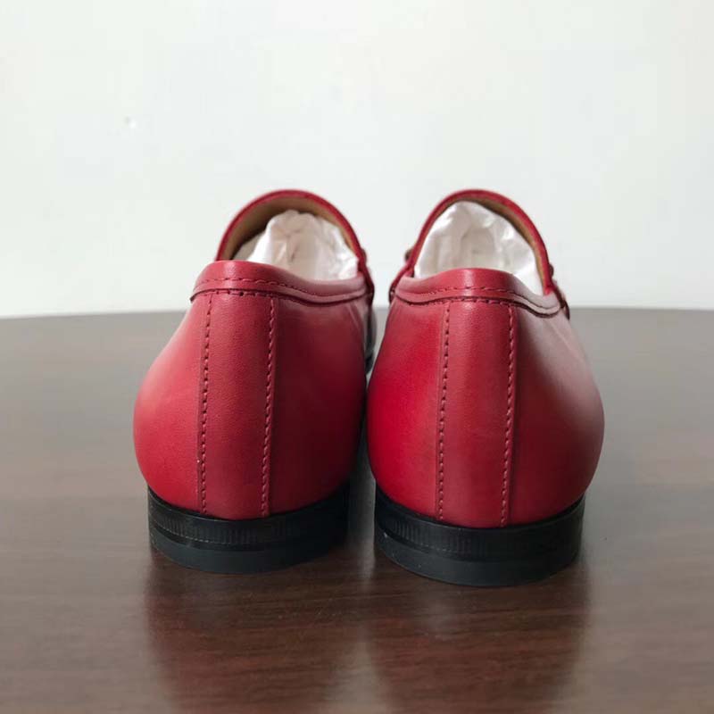 G*u*i women jordaan leather loafer red