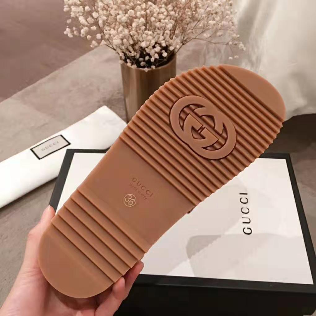 G*u*i women’s original gg slide sandal 6.1cm height-brown