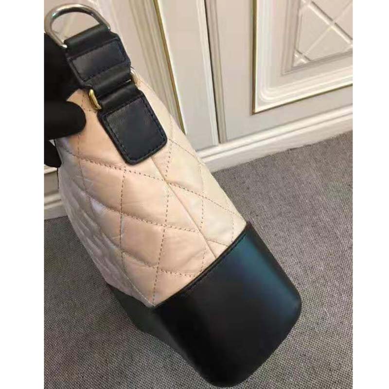 Chanel Women Chanel’s Gabrielle Large Hobo Bag in Calfskin Leather-Beige