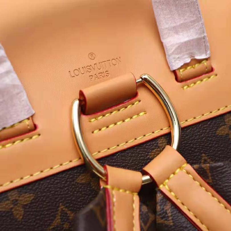 Louis Vuitton LV Men Backpack Trio in Monogram Canvas-Brown
