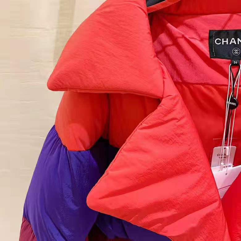 Chanel Women Mixed Fibers Red Purple & Fuchsia Jacket