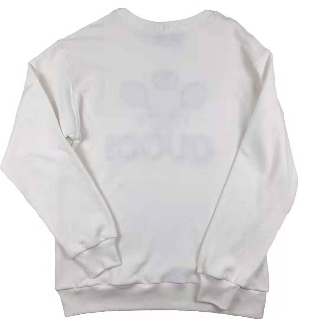 G*u*i women oversize sweatshirt with G*u*i tennis in 100% cotton-white