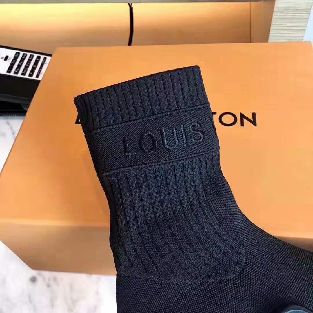 Louis Vuitton LV Women LV Archlight Sneaker Boot in Black Stretch Textile