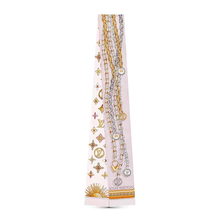 Louis Vuitton LV Women Silk Vendôme Bandeau with Monogram Flowers and Sun