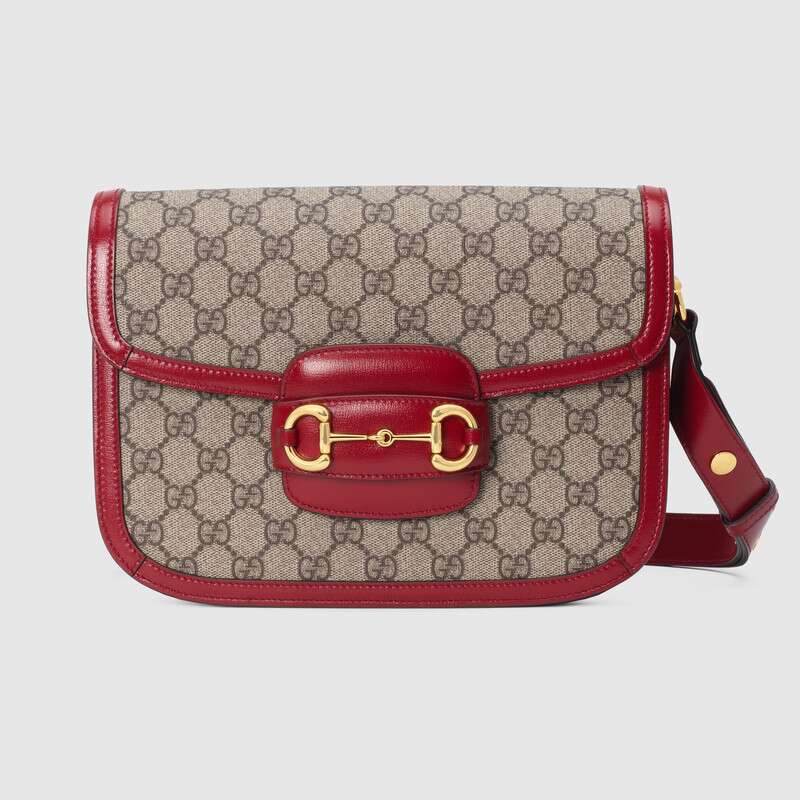 G*u*i gg women G*u*i 1955 horsebit shoulder bag in gg supreme canvas