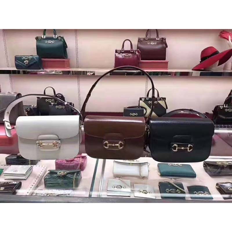 G*u*i gg women G*u*i 1955 horsebit shoulder bag in textured leather
