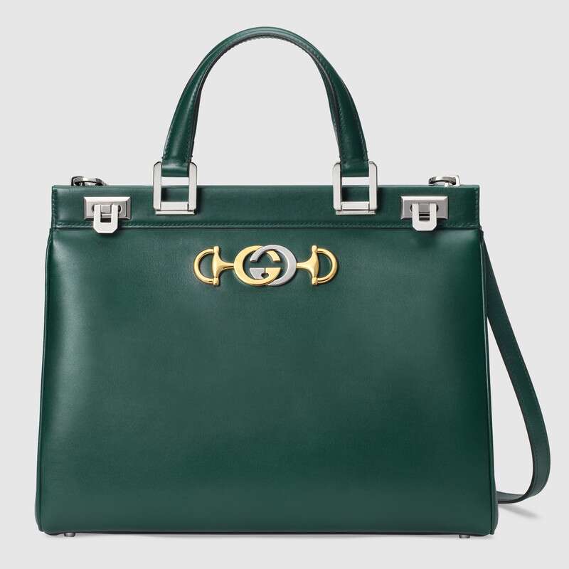 G*u*i gg women G*u*i zumi smooth leather medium top handle bag
