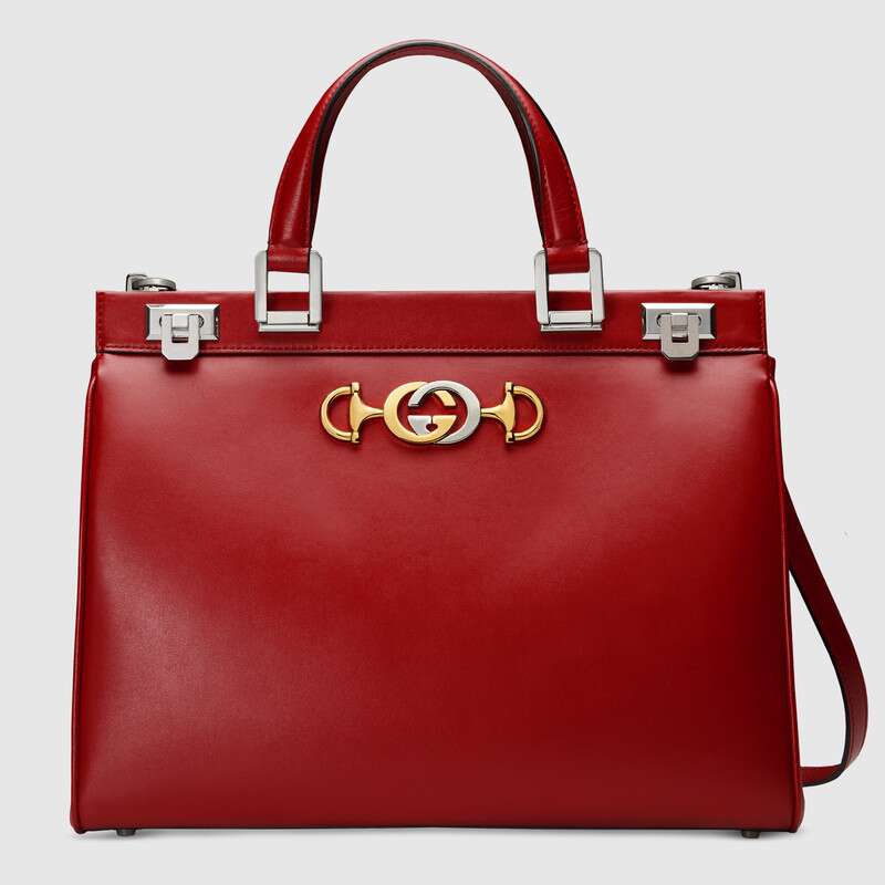 G*u*i gg women G*u*i zumi smooth leather medium top handle bag