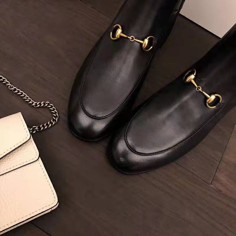 G*u*i women G*u*i jordaan leather ankle boot in black leather 1.3 cm heel