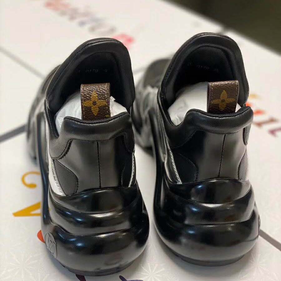 Louis Vuitton LV Women LV Archlight Sneaker in Leather and Technical Fabrics-Black