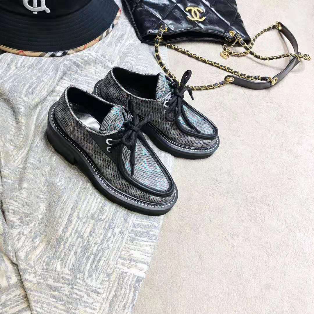 Louis Vuitton LV Women LV Beaubourg Platform Derby in Calf Leather and Monogram LV Pop-Printed Canvas