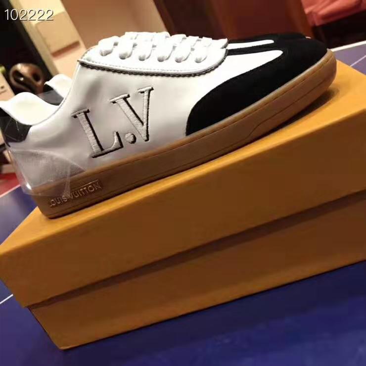 Louis Vuitton LV Women LV Frontrow Sneaker in Calf Leather and Suede Calf Leather-Black