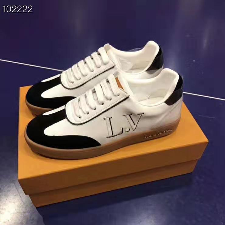 Louis Vuitton LV Women LV Frontrow Sneaker in Calf Leather and Suede Calf Leather-Black