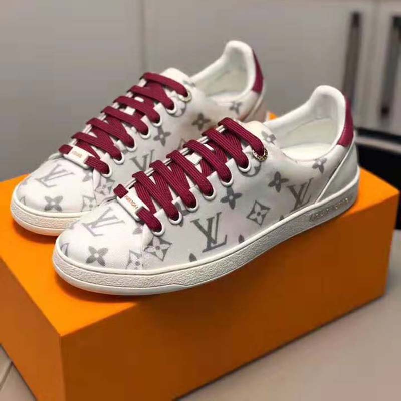 Louis Vuitton LV Women LV Frontrow Sneaker in Monogram-Print Textile-Pink