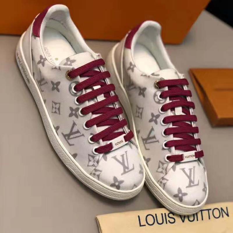 Louis Vuitton LV Women LV Frontrow Sneaker in Monogram-Print Textile-Pink