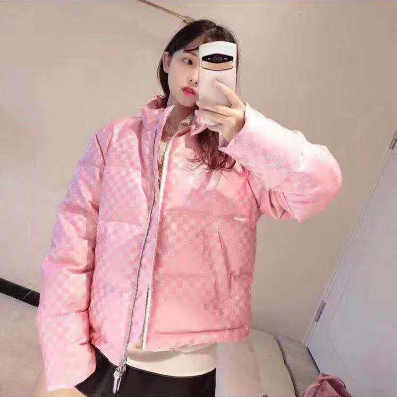 Louis Vuitton LV Women Short Down Jacket in Regular Fit-Pink