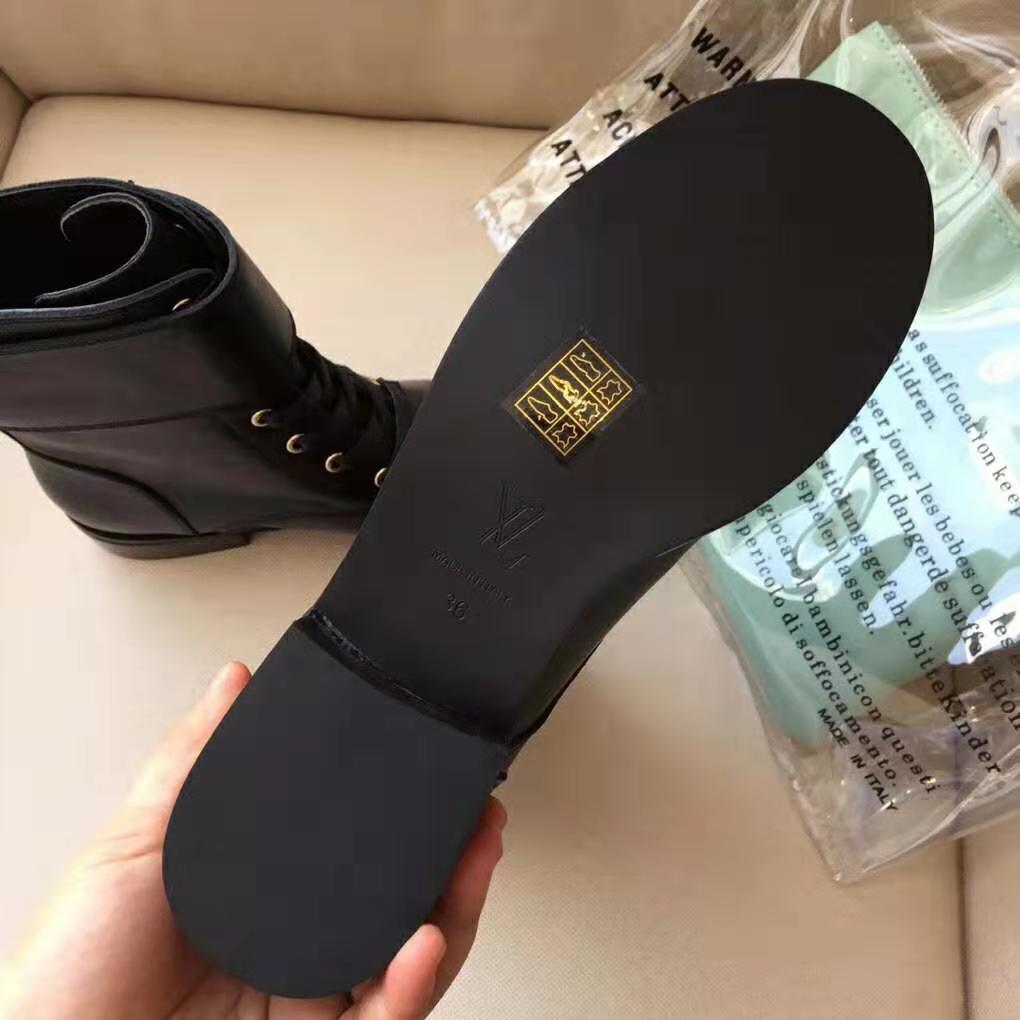 Louis Vuitton LV Women Wonderland Ranger Boot in Plain Calf Leather-Black