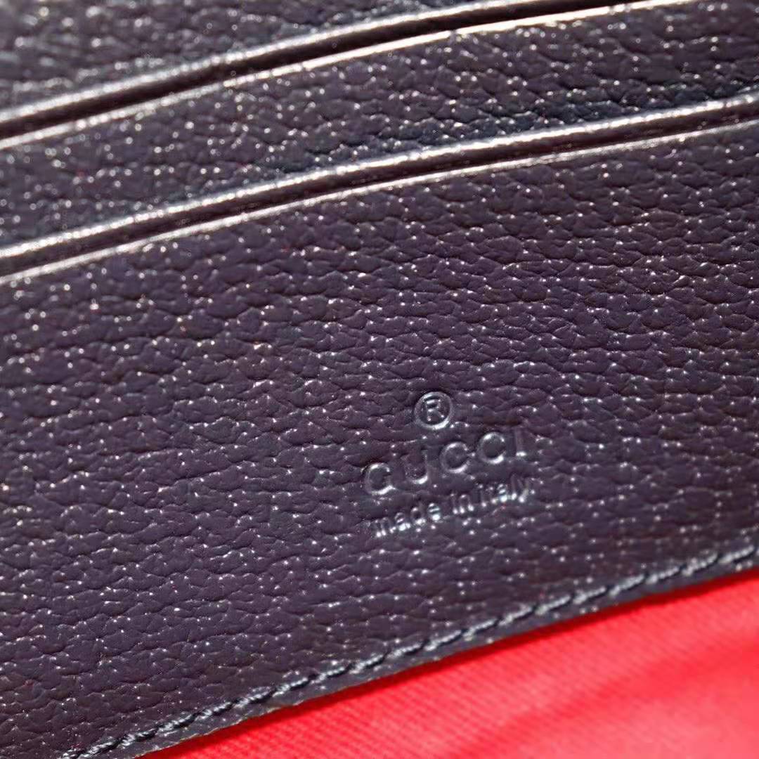 G*u*i gg unisex gg wool pouch in blue and red gg wool