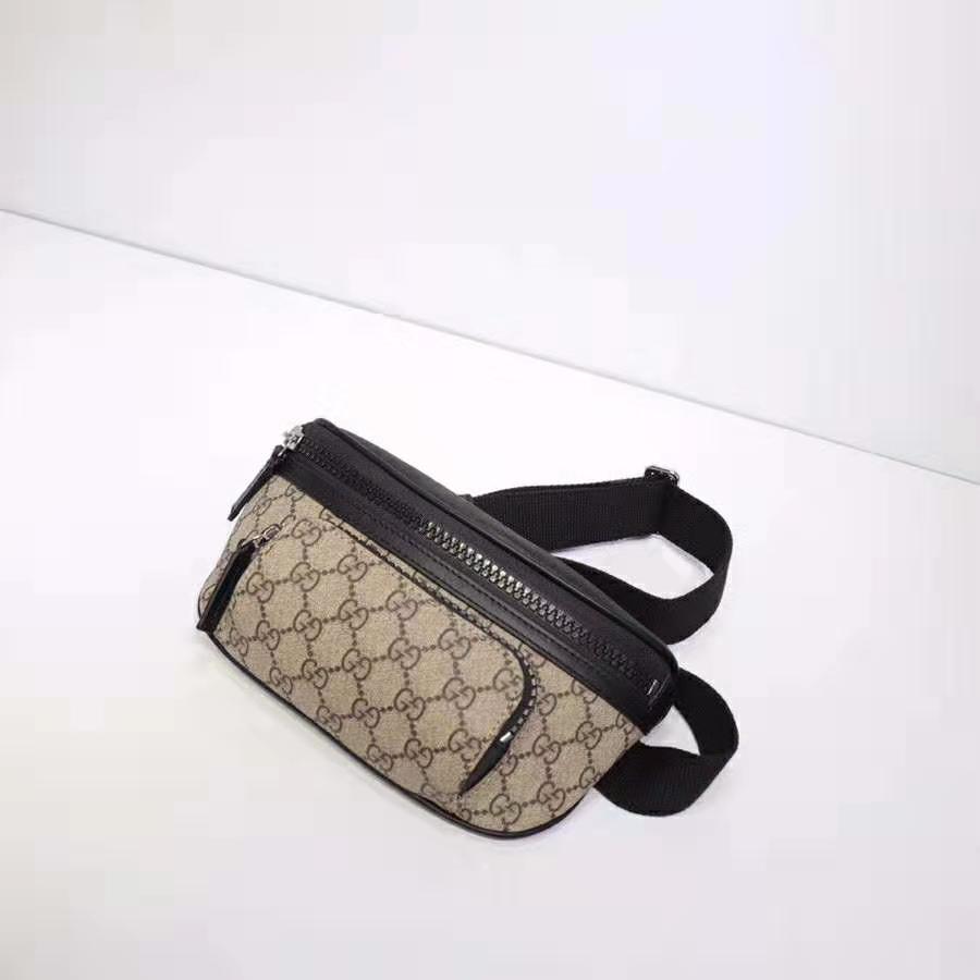 G*u*i gg unisex G*u*i eden belt bag in beige/ebony gg supreme canvas