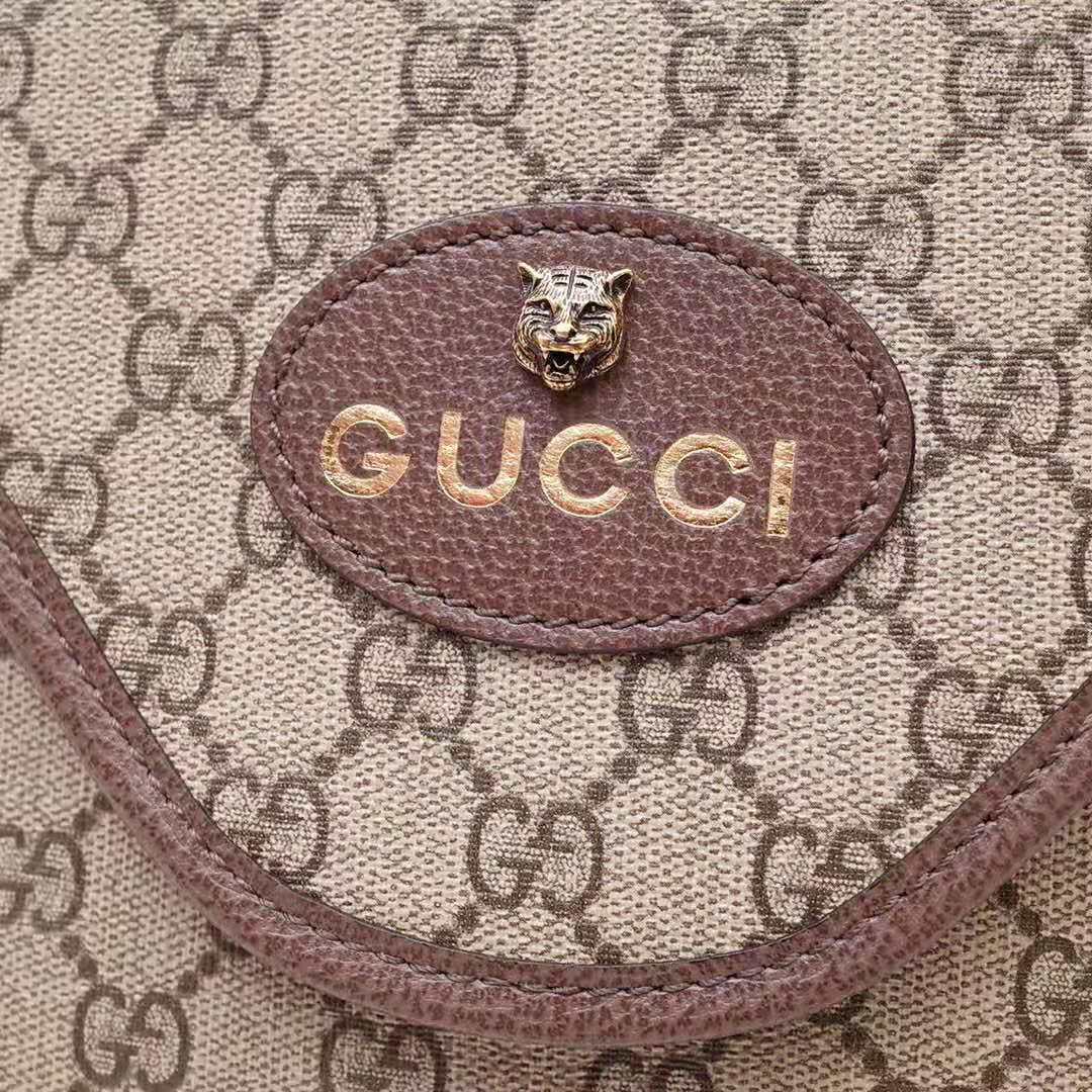 G*u*i gg unisex neo vintage gg medium messenger in beige/ebony gg supreme canvas