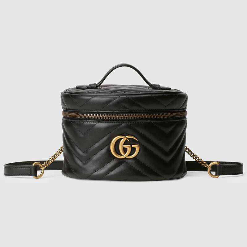 G*u*i gg women gg marmont mini backpack in matelassé chevron leather
