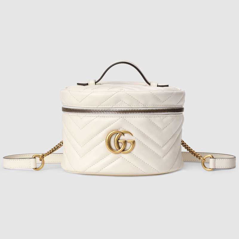 G*u*i gg women gg marmont mini backpack in matelassé chevron leather