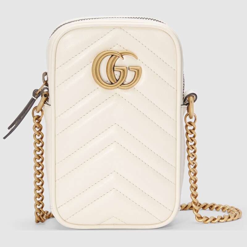 G*u*i gg women gg marmont mini bag in matelassé chevron leather