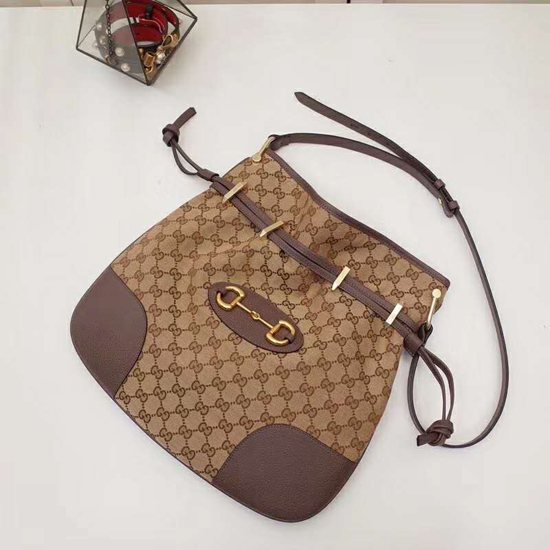 G*u*i gg women G*u*i 1955 horsebit messenger bag original gg canvas