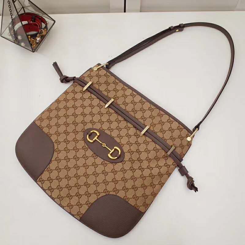 G*u*i gg women G*u*i 1955 horsebit messenger bag original gg canvas