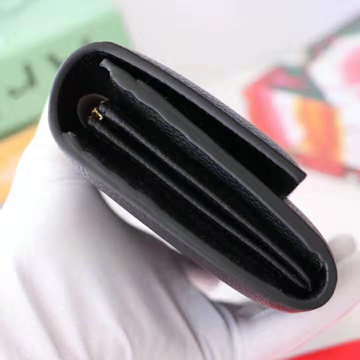 G*u*i gg women G*u*i zumi grainy leather continental wallet-black