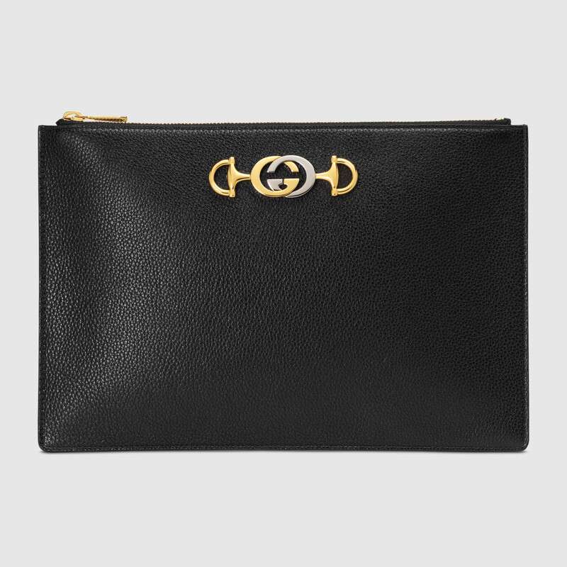 G*u*i gg women G*u*i zumi grainy leather pouch