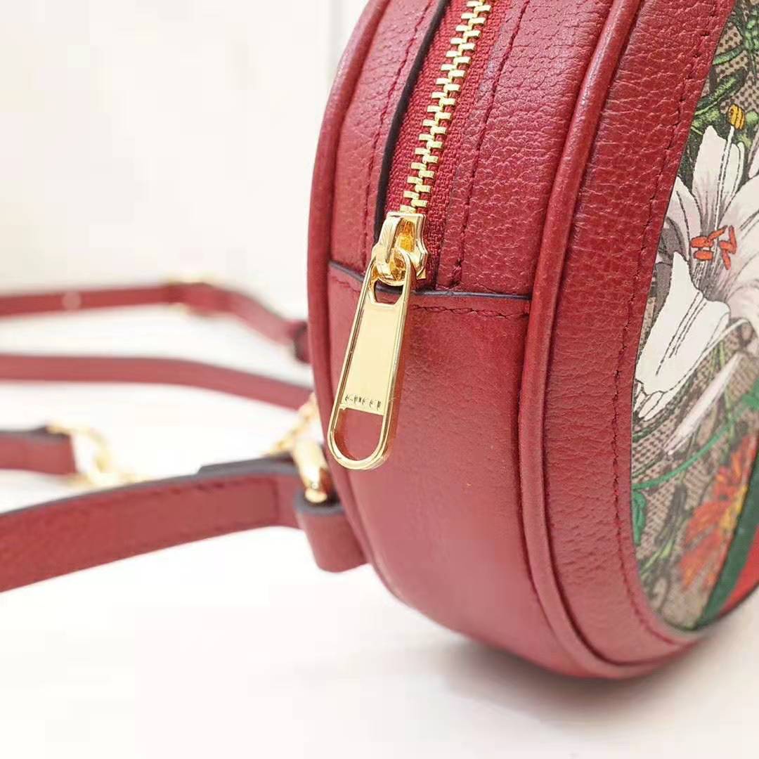 G*u*i gg women ophidia gg flora mini backpack in beige/ebony gg supreme canvas