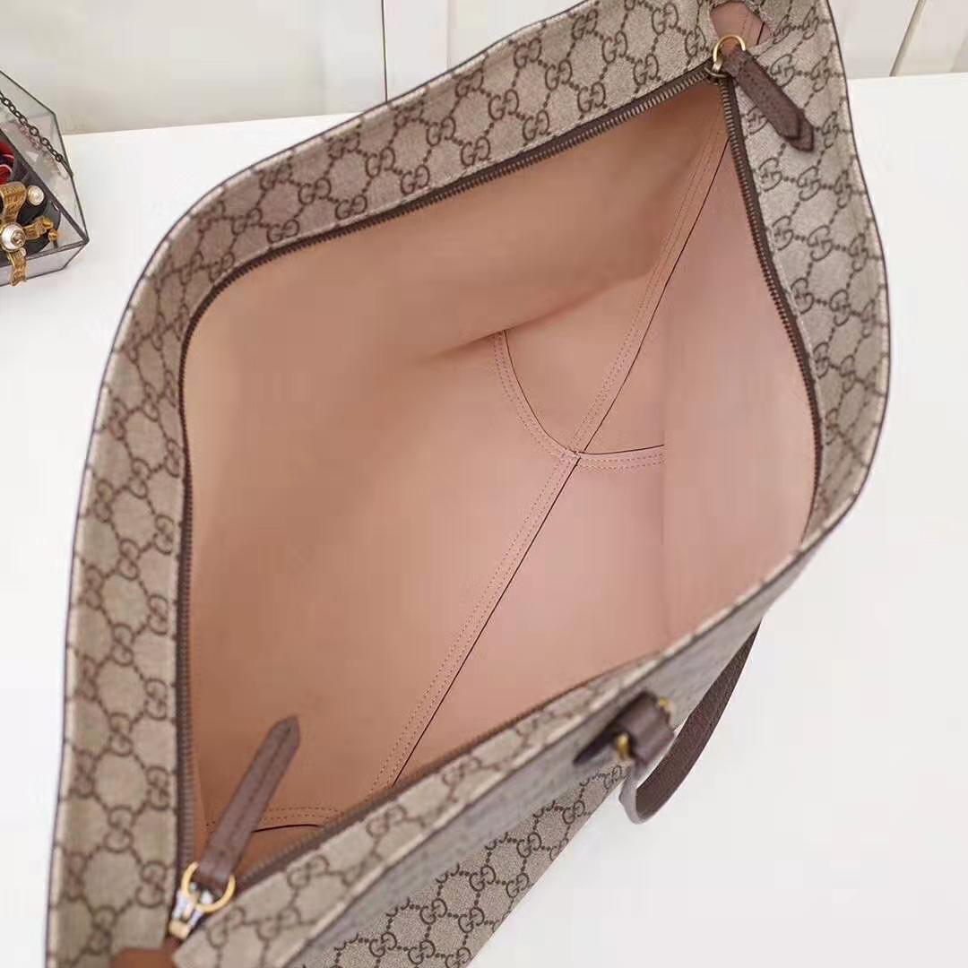 G*u*i gg women ophidia gg medium tote in beige/ebony soft gg supreme